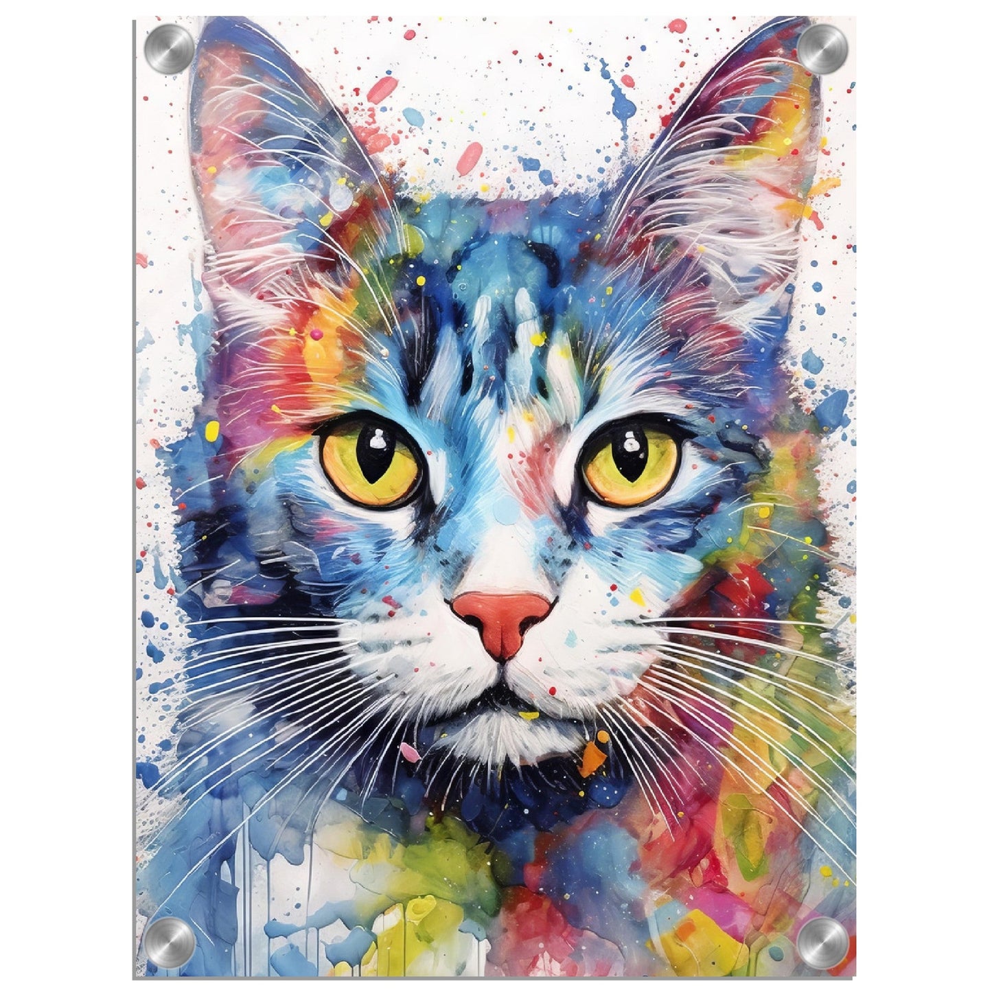 Domestic cat pop art (CAT05)
