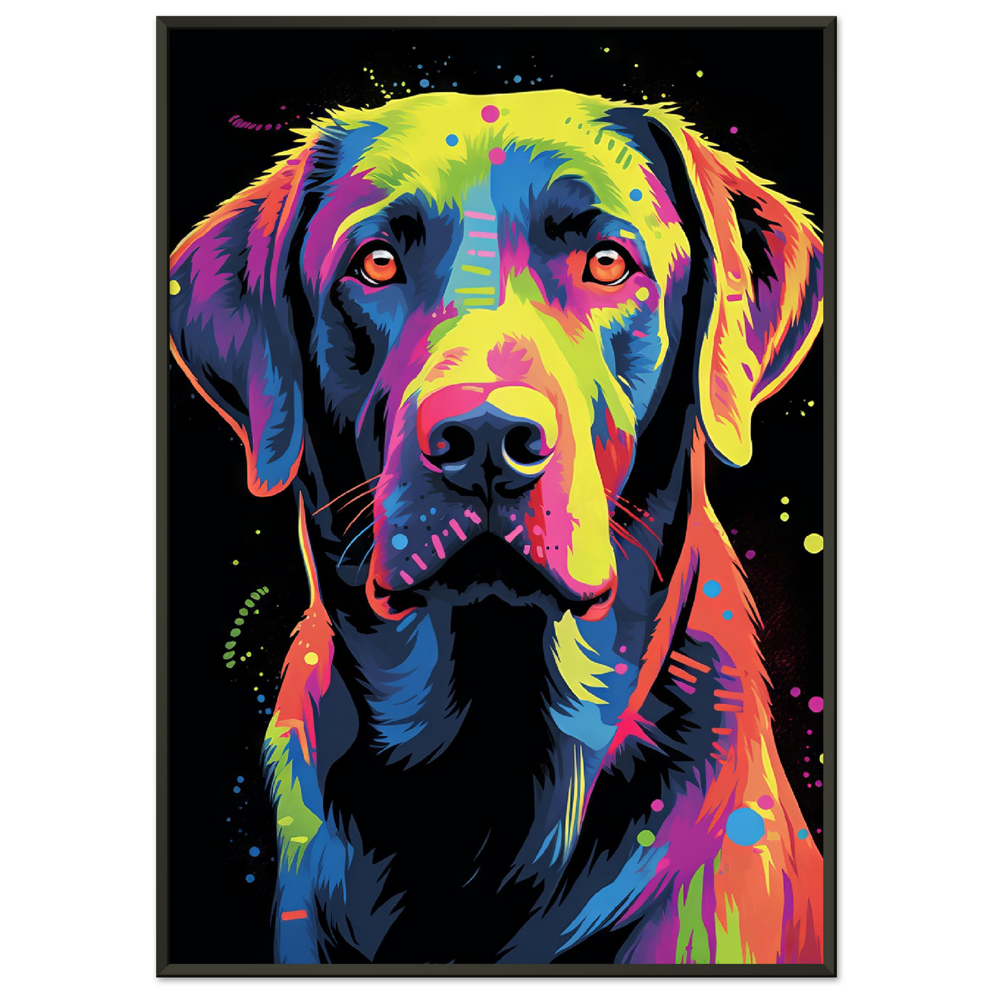 Labrador Hund Pop-Art (DOG03)