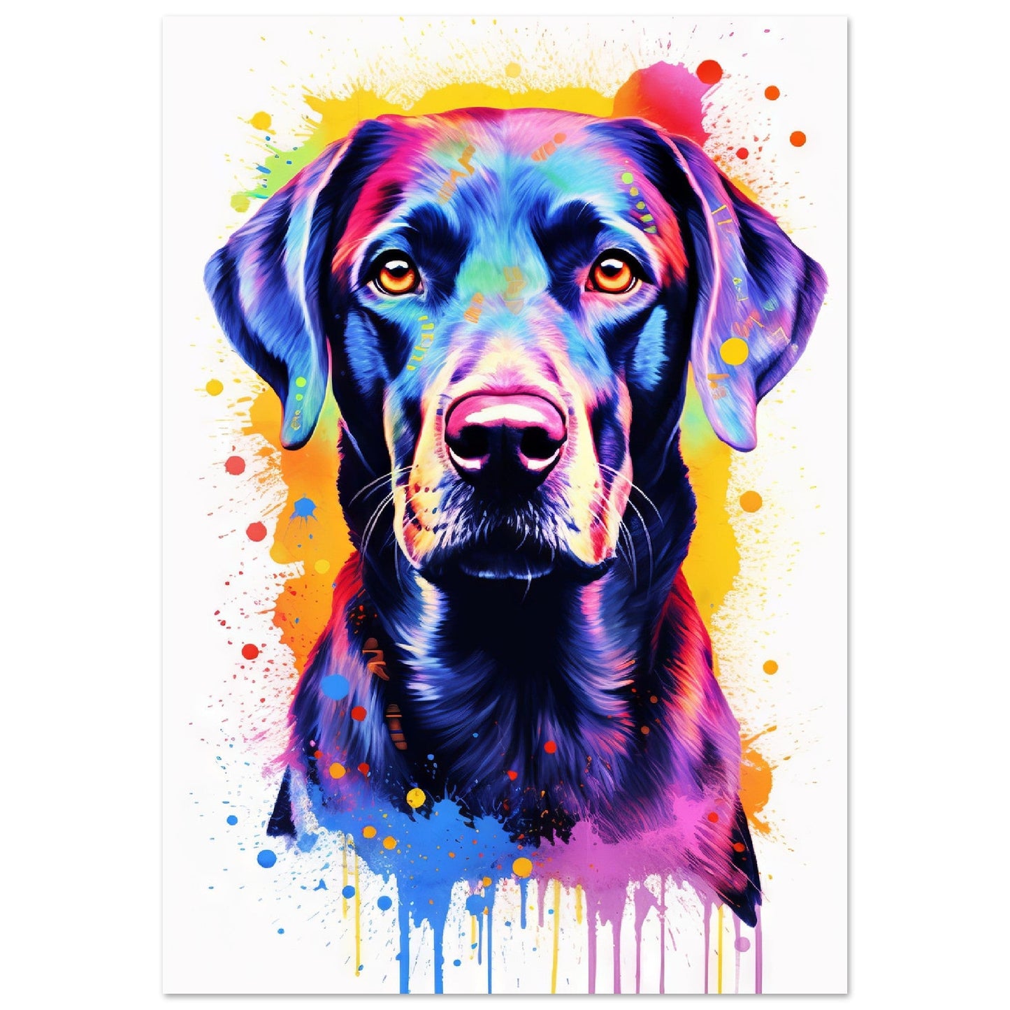 Labrador Hund Pop-Art (DOG06)