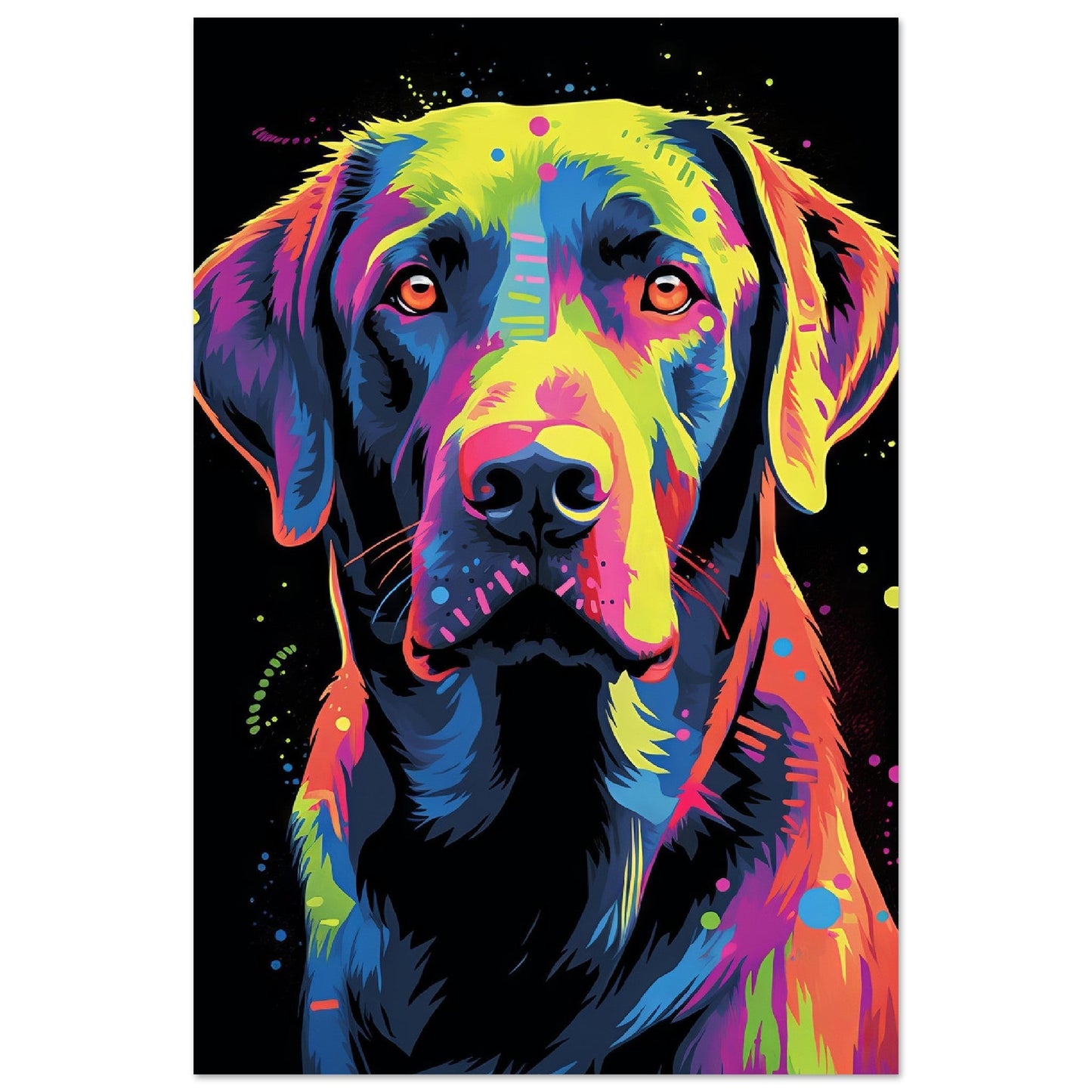 Labrador Hund Pop-Art (DOG03)