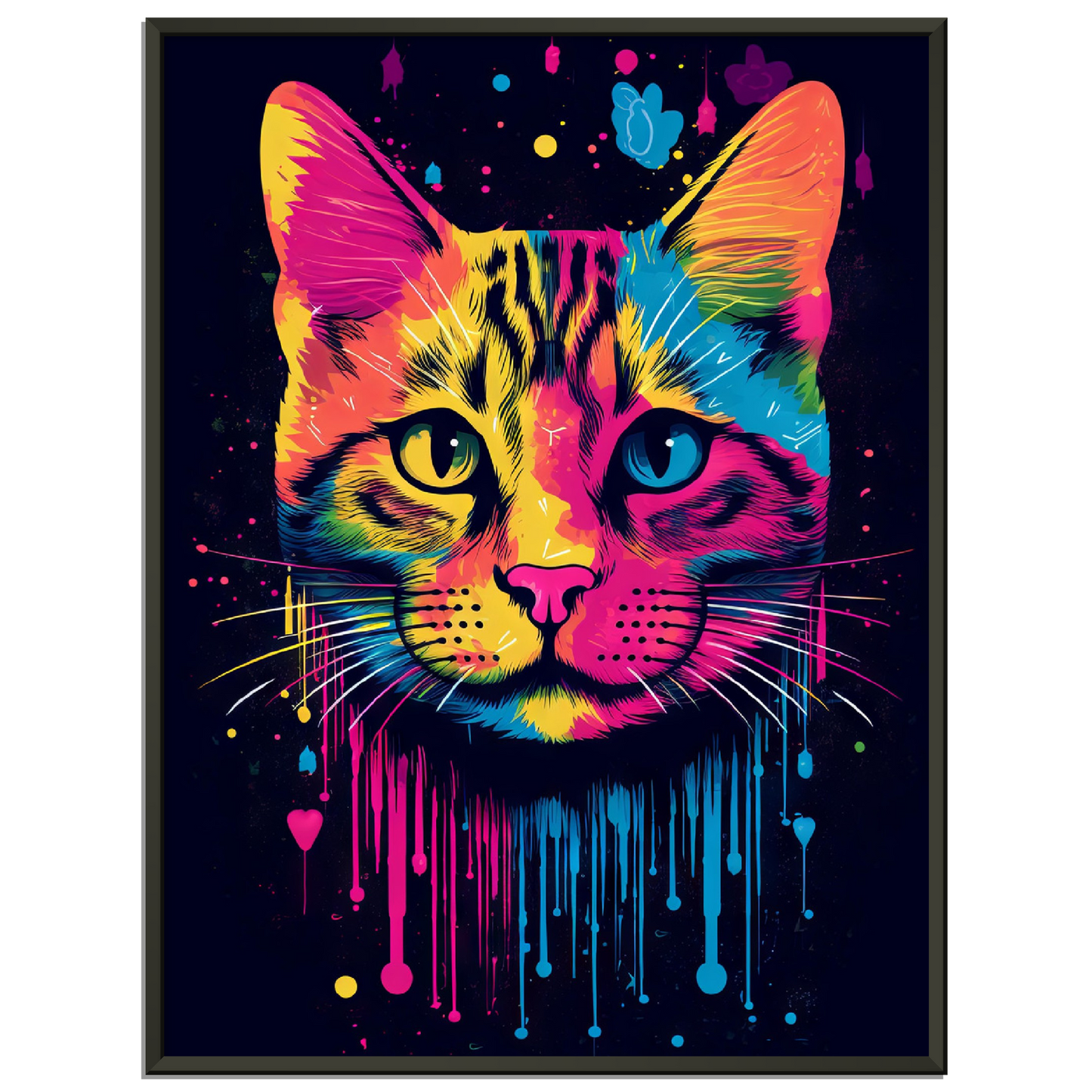 Katze (Hauskatze) Pop-Art (CAT01)