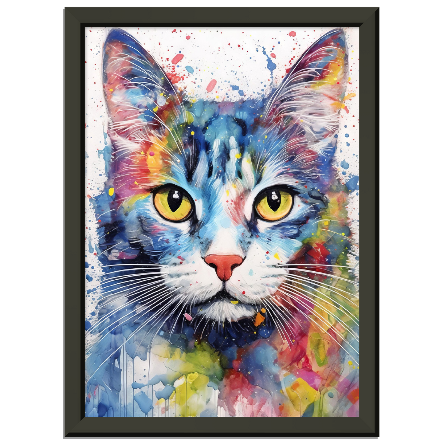 Domestic cat pop art (CAT05)