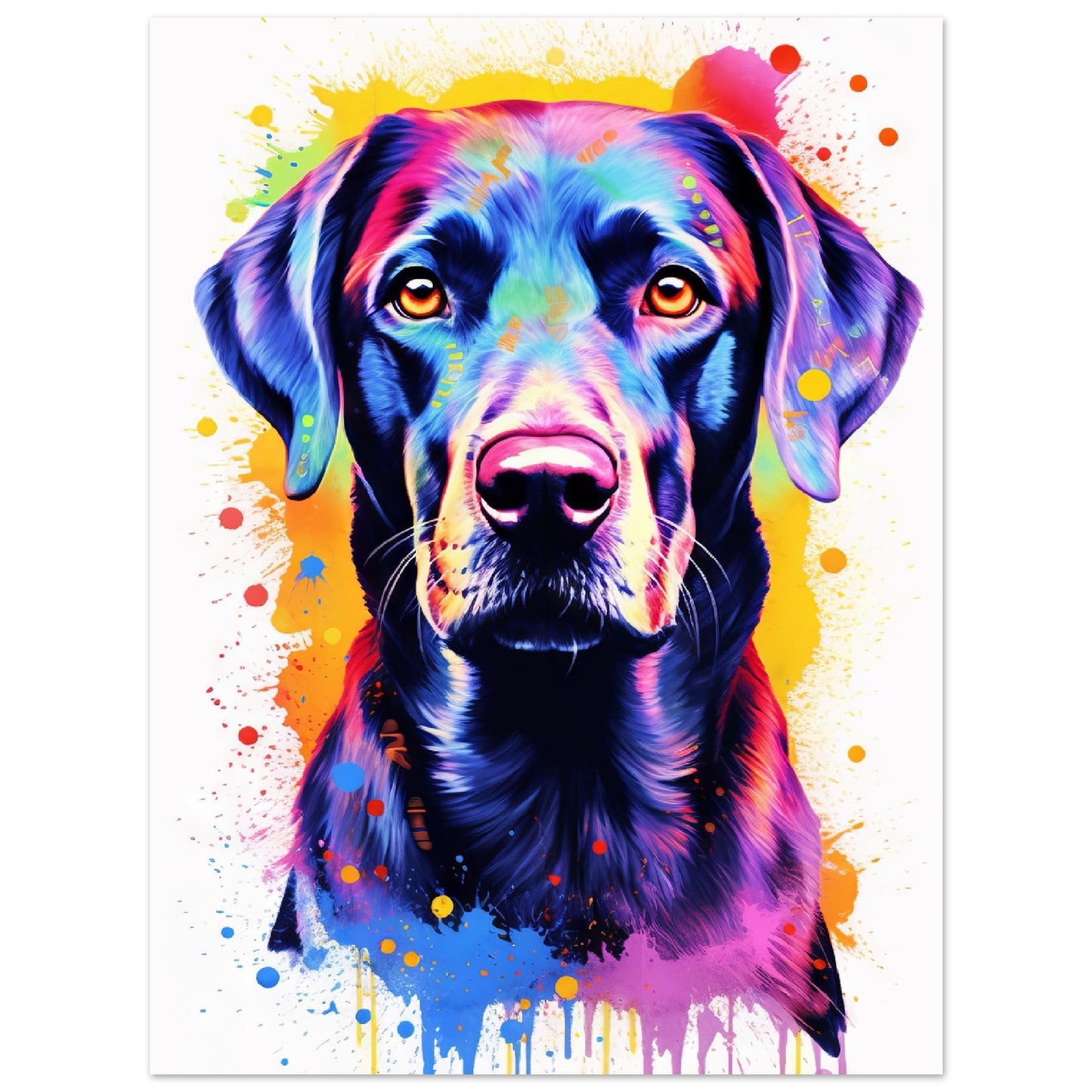 Labrador Hund Pop-Art (DOG06)