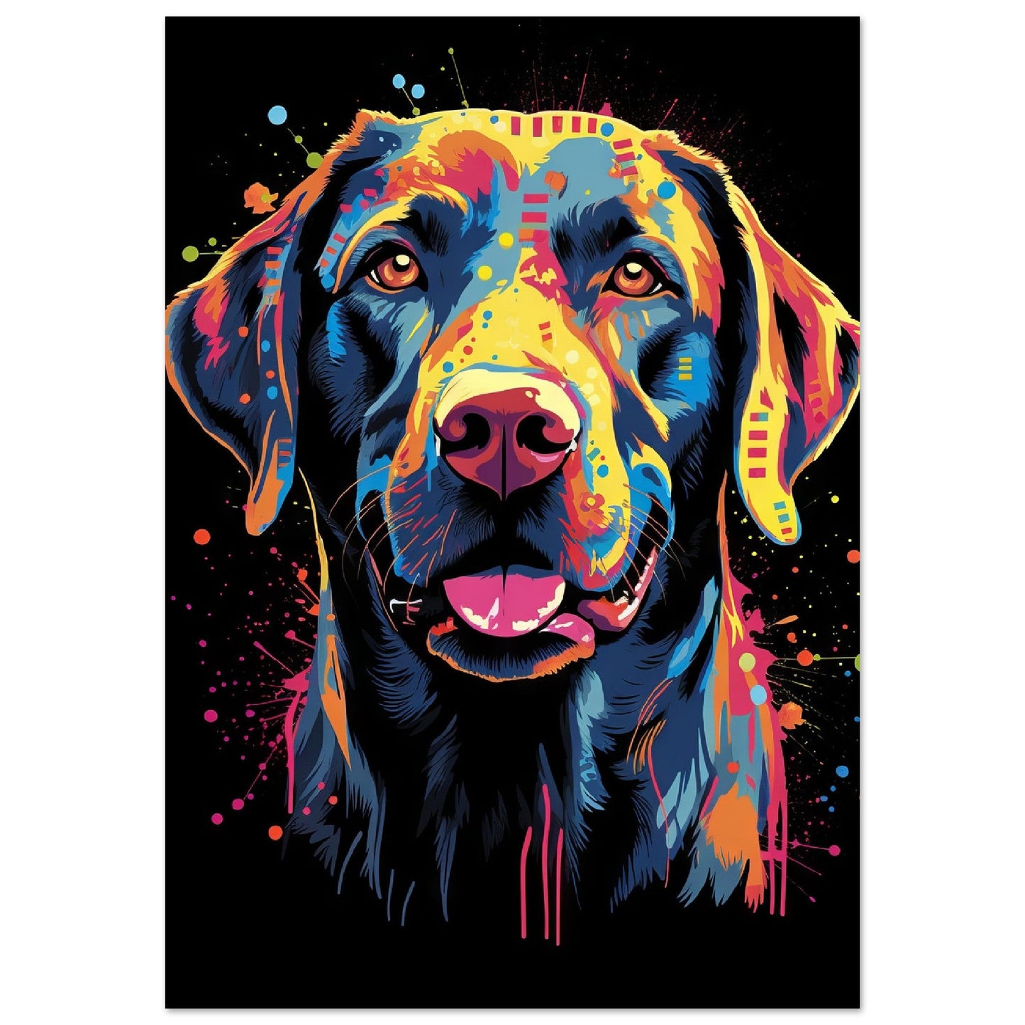 Labrador Hund Pop-Art (DOG02)