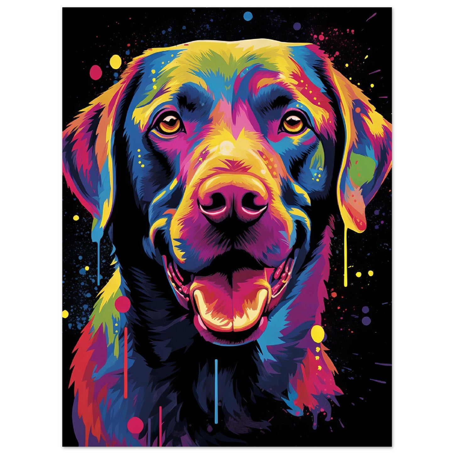 Labrador Hund Pop-Art (DOG04)
