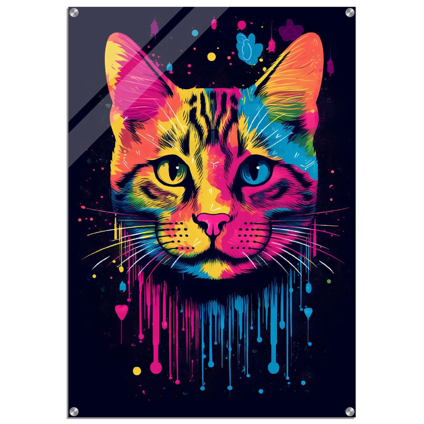 Katze (Hauskatze) Pop-Art (CAT01)