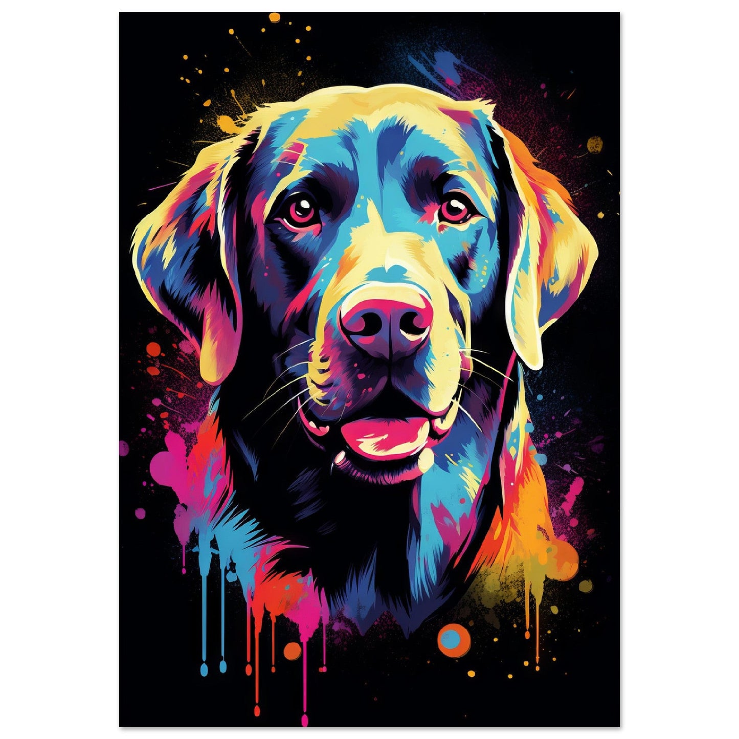 Labrador Hund Pop-Art (DOG01)
