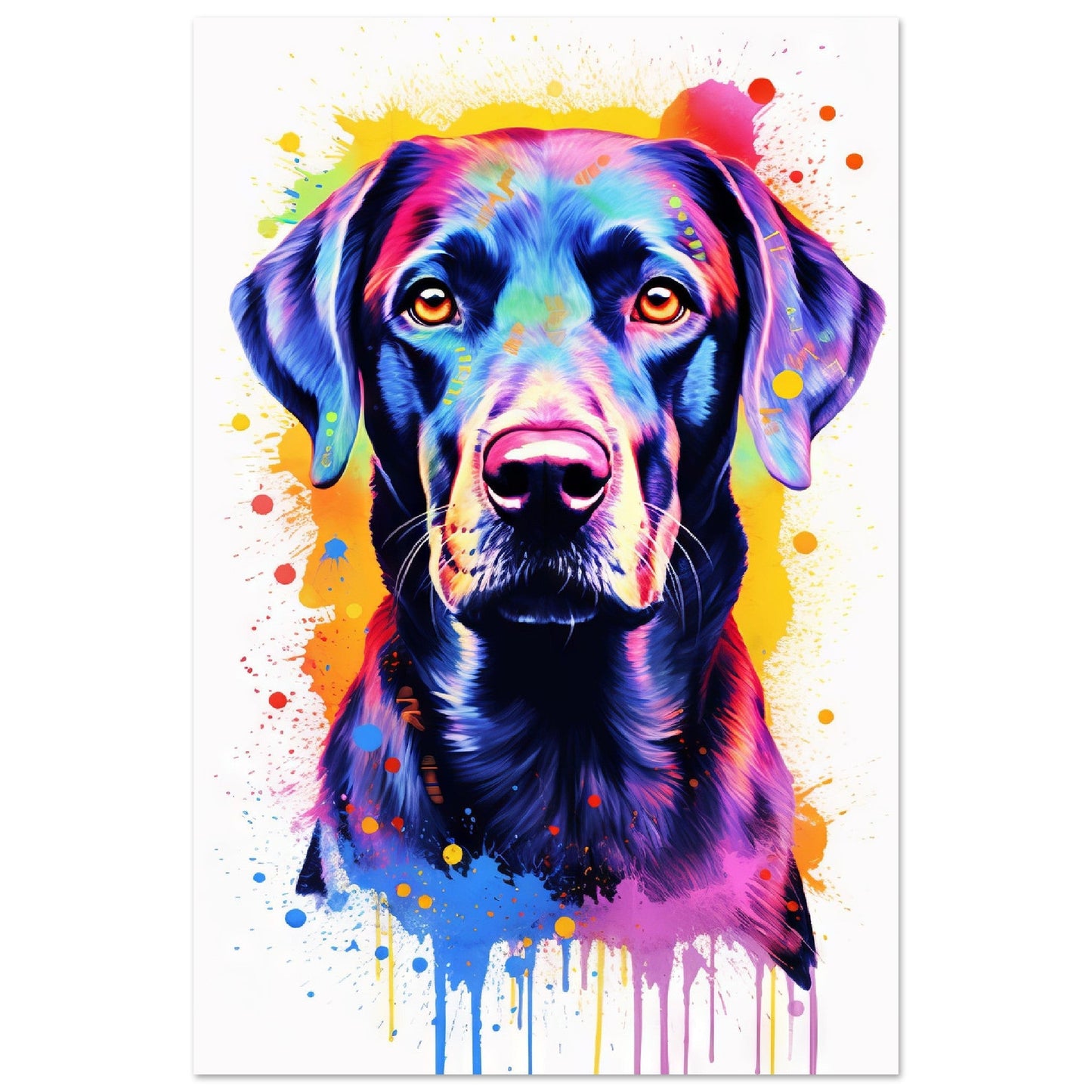 Labrador Hund Pop-Art (DOG06)