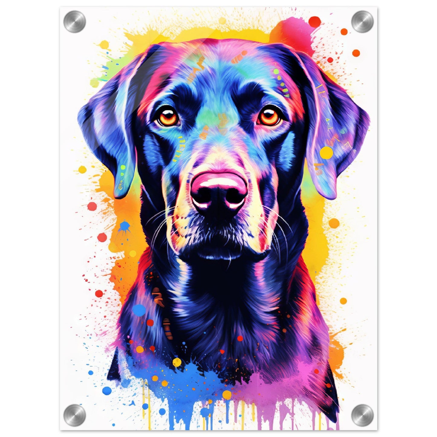 Labrador Hund Pop-Art (DOG06)