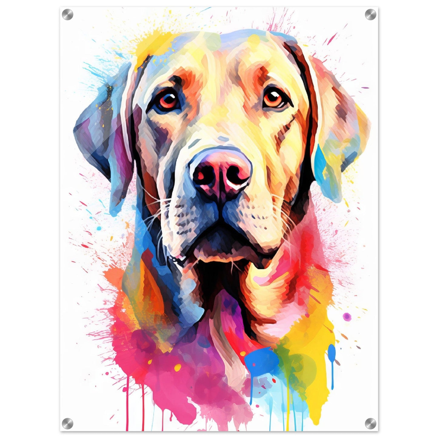 Labrador Hund Pop-Art (DOG08)