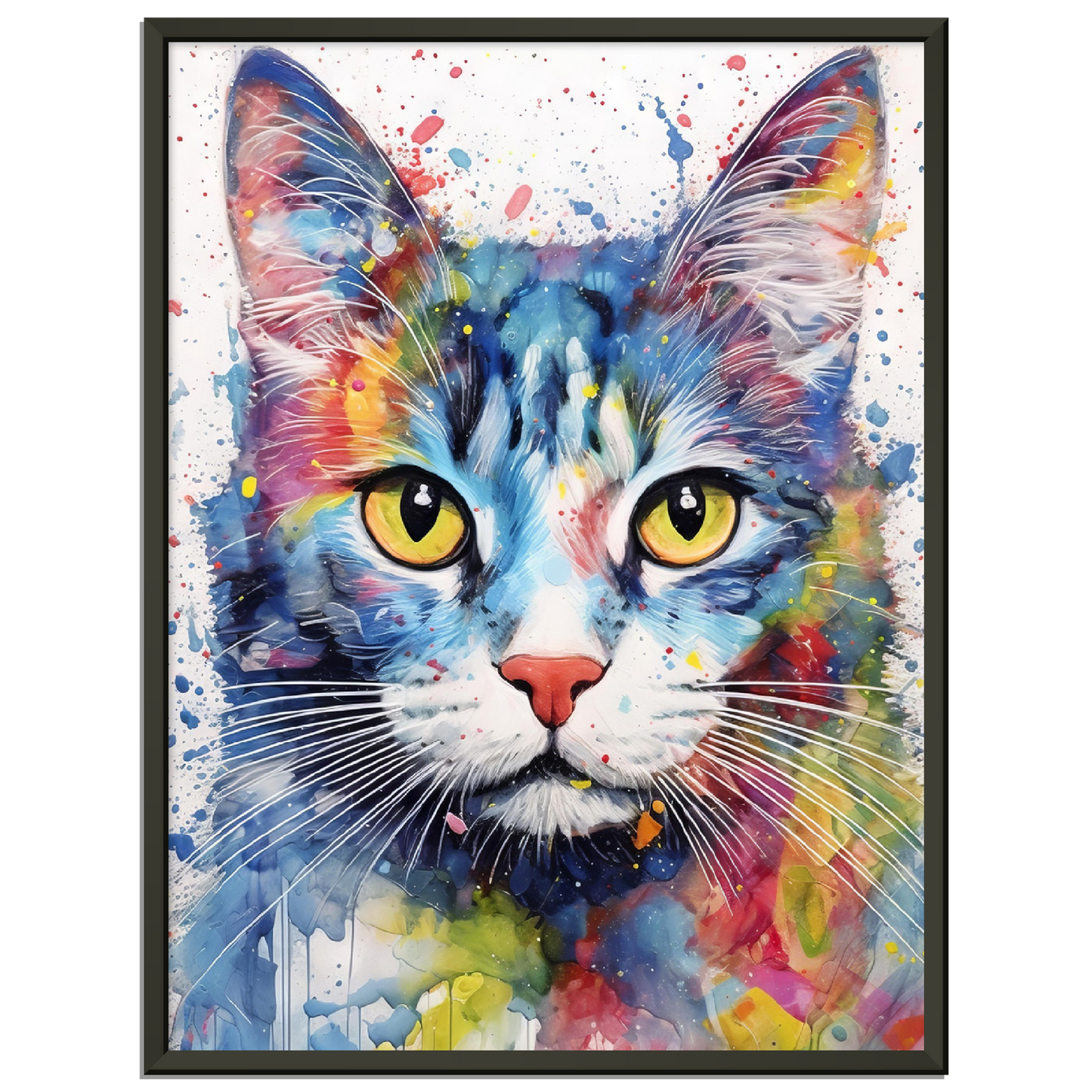 Domestic cat pop art (CAT05)