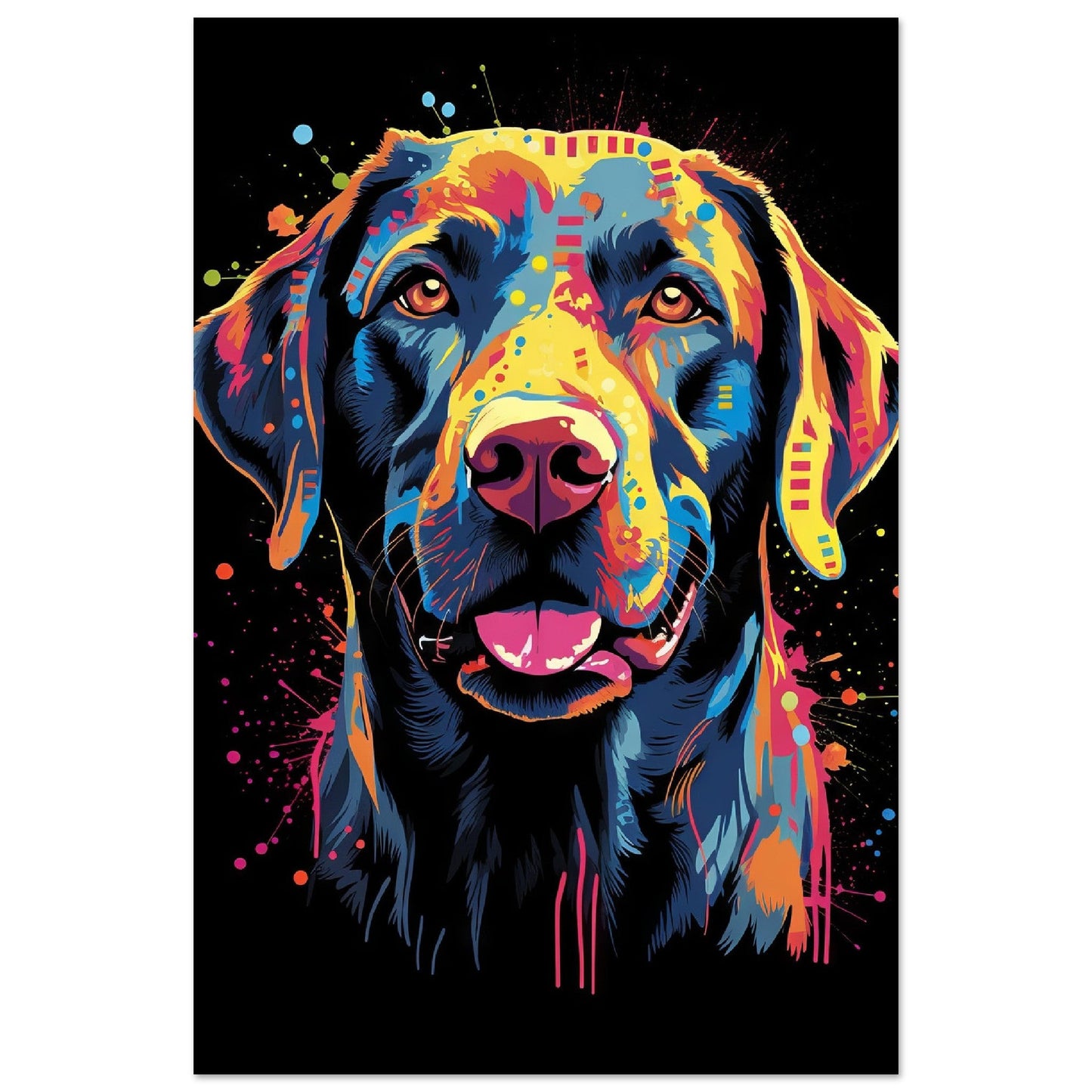 Labrador Hund Pop-Art (DOG02)