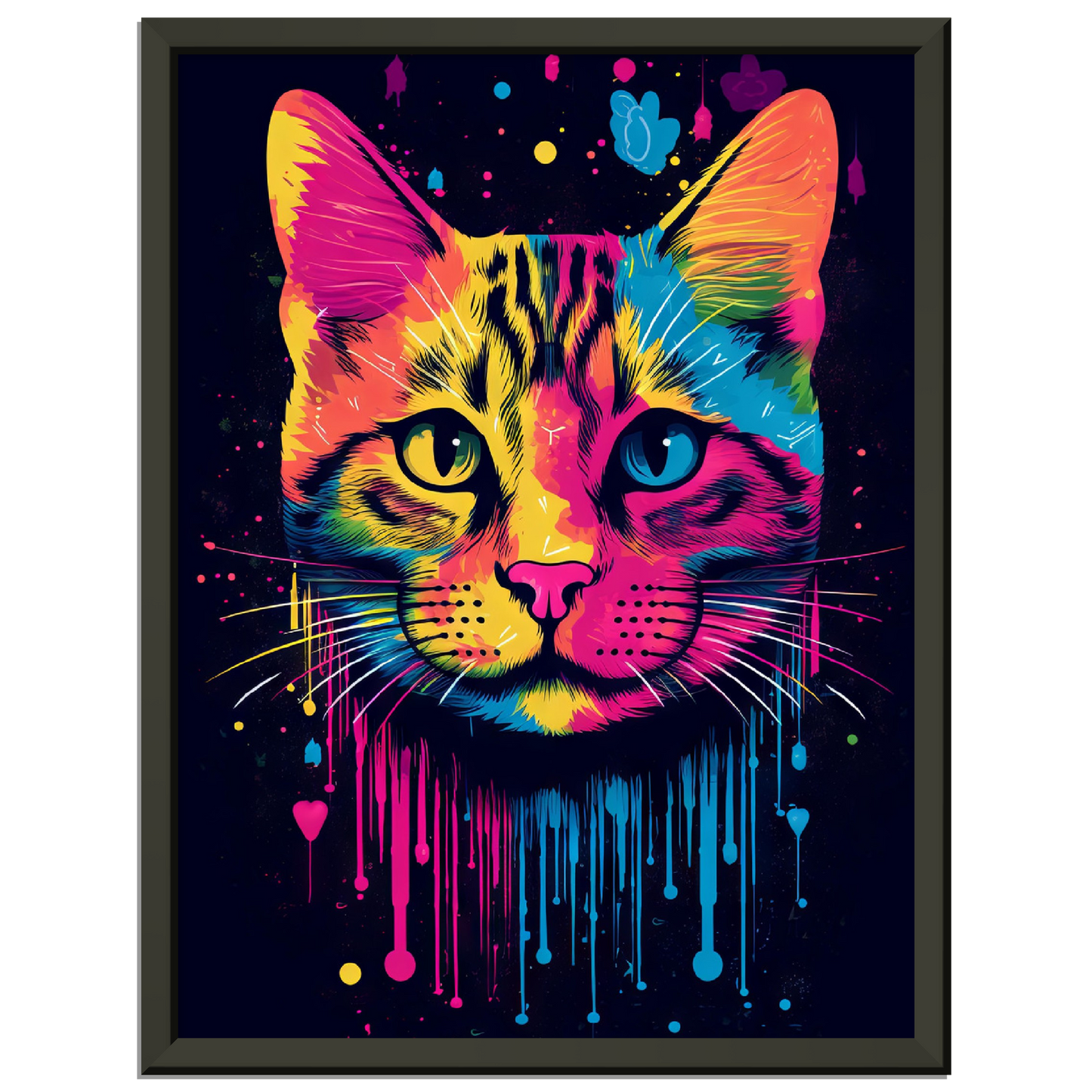 Katze (Hauskatze) Pop-Art (CAT01)