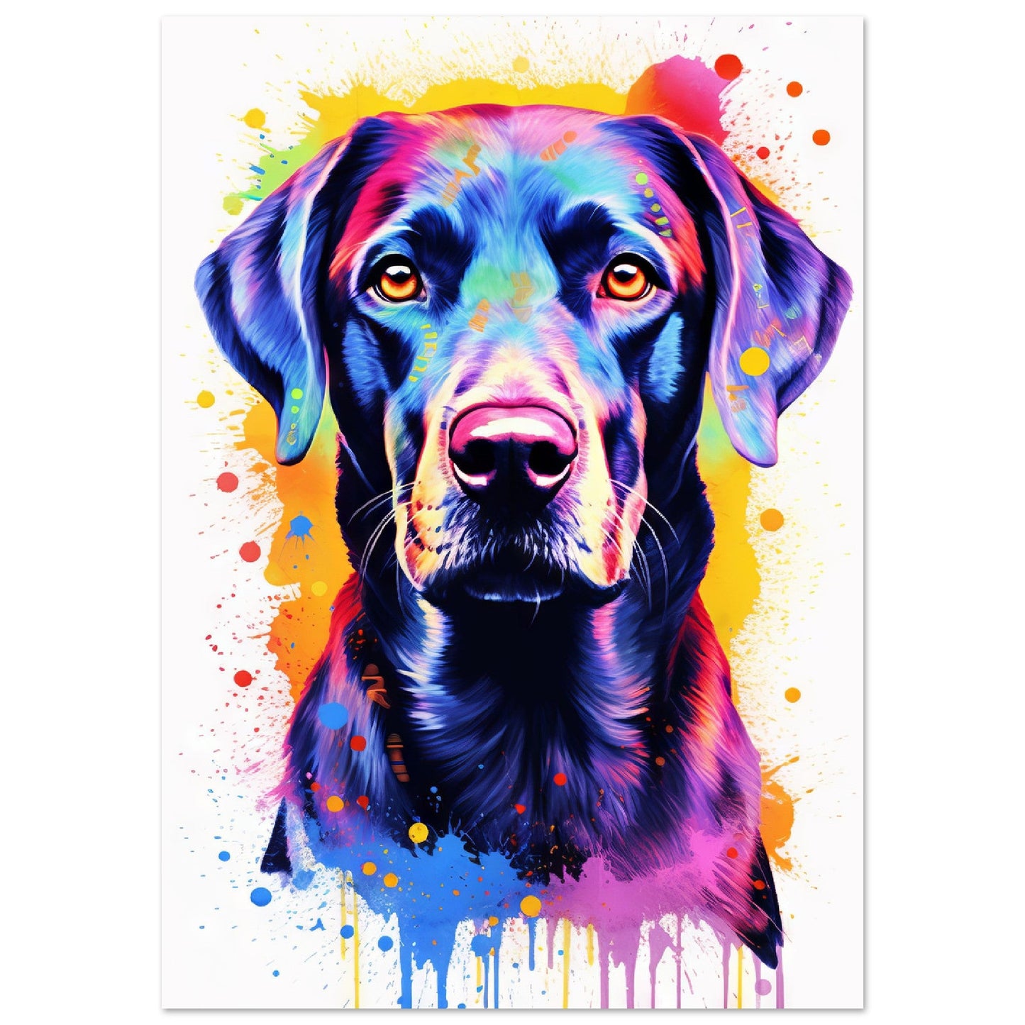 Labrador Hund Pop-Art (DOG06)