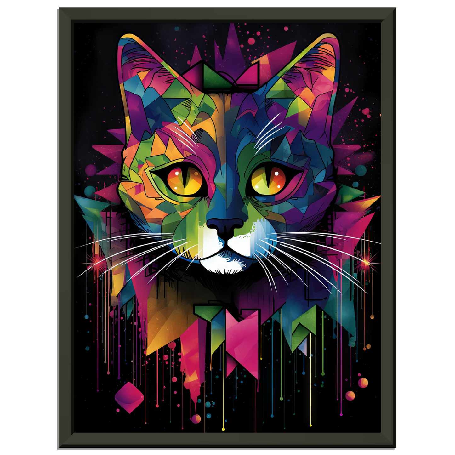 Domestic cat pop art (CAT03)