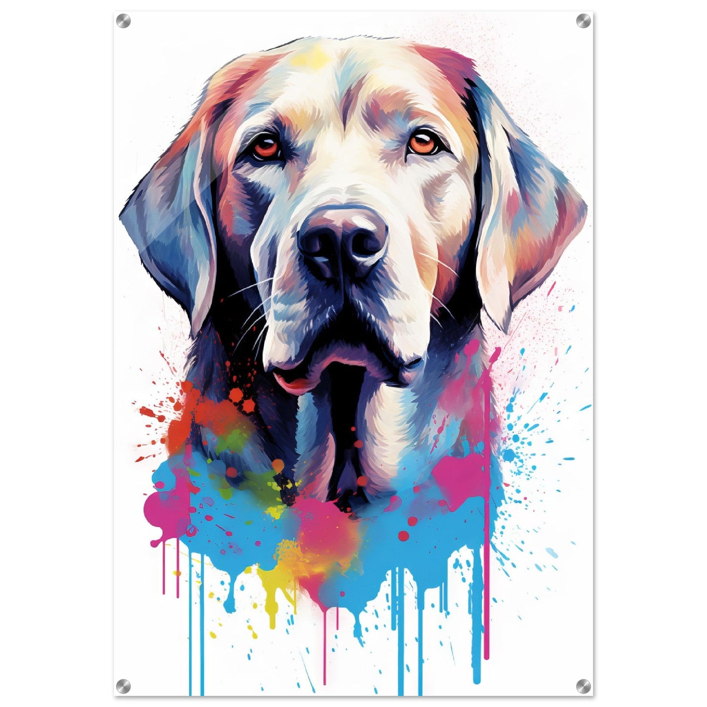 Labrador Hund Pop-Art (DOG07)