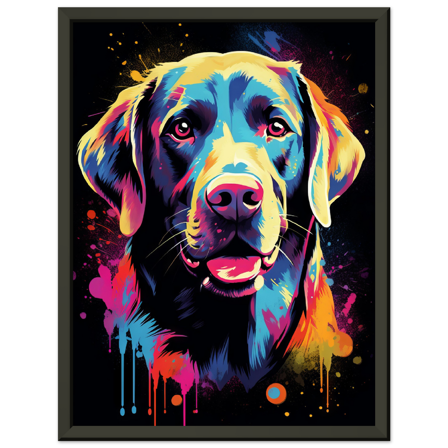 Labrador Hund Pop-Art (DOG01)