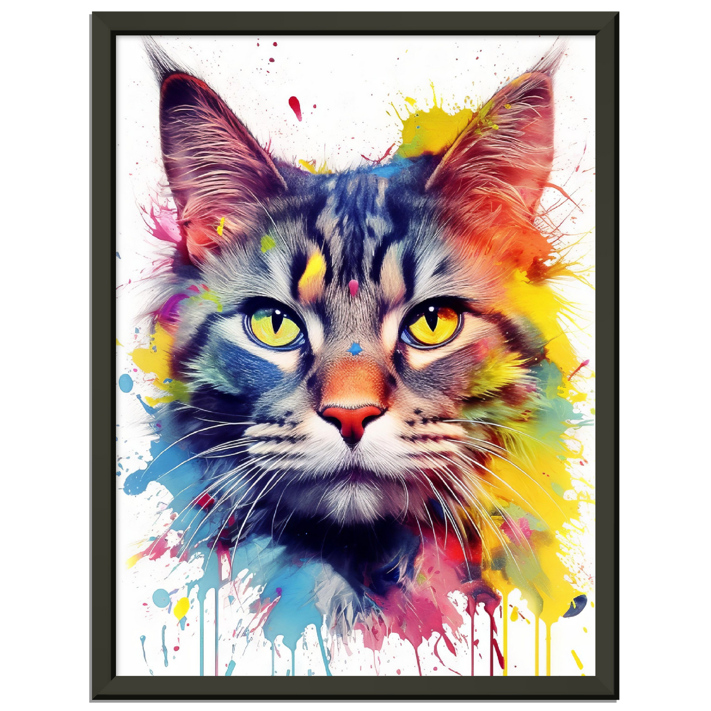 Domestic cat pop art (CAT06)