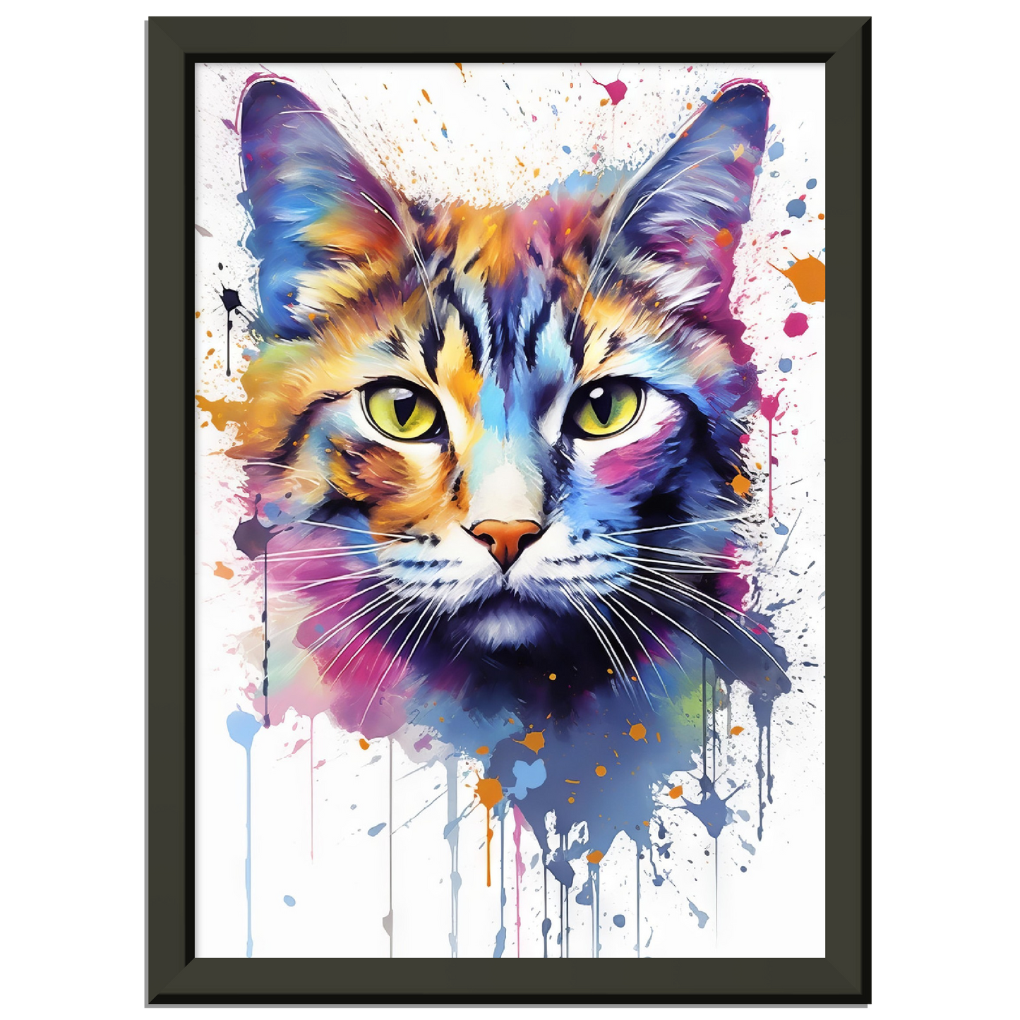 Domestic cat pop art (CAT07)