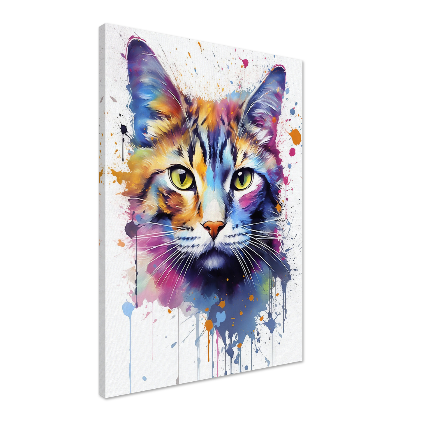 Domestic cat pop art (CAT07)