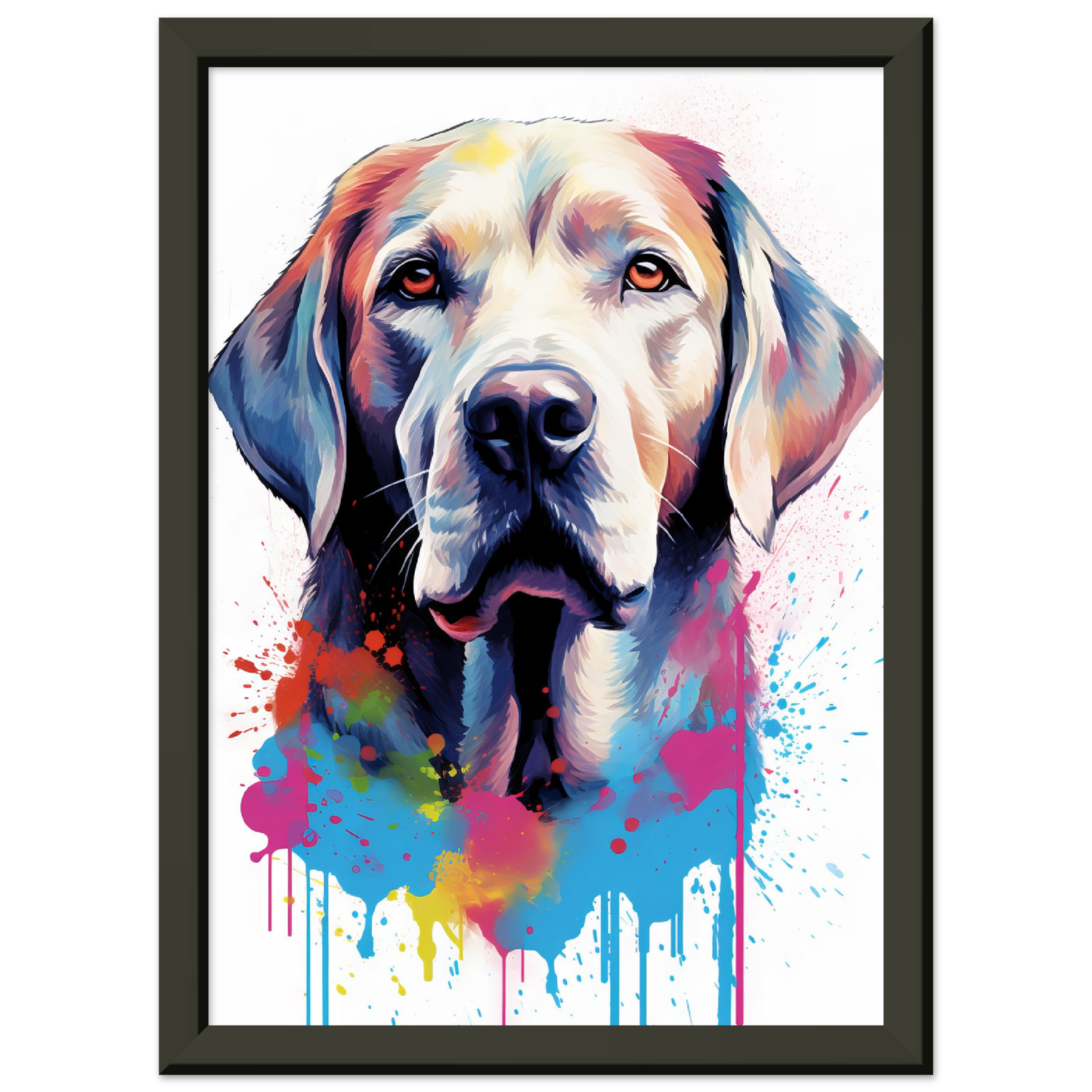 Labrador Hund Pop-Art (DOG07)