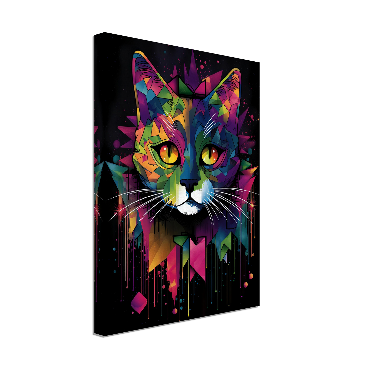 Domestic cat pop art (CAT03)