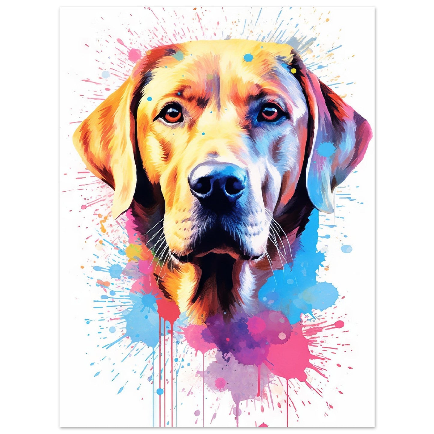 Labrador Hund Pop-Art (DOG05)