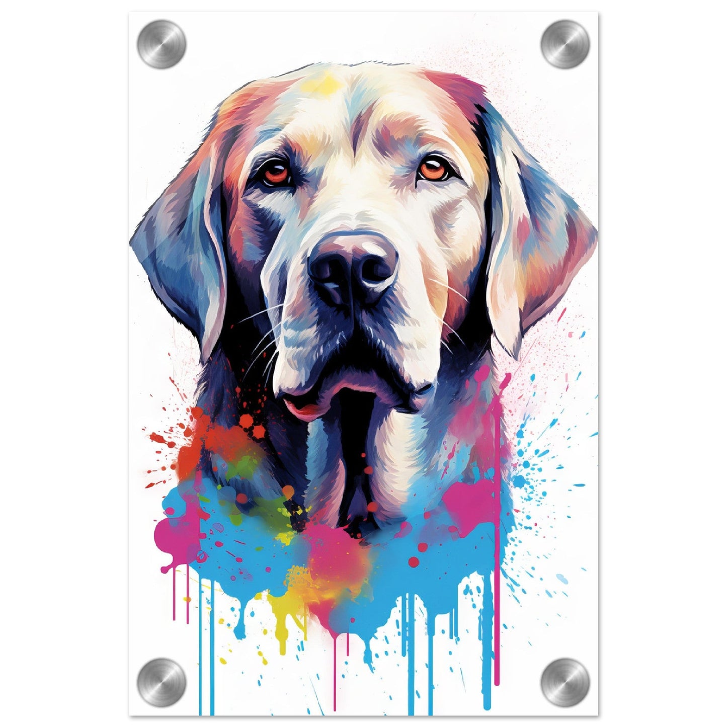 Labrador Hund Pop-Art (DOG07)