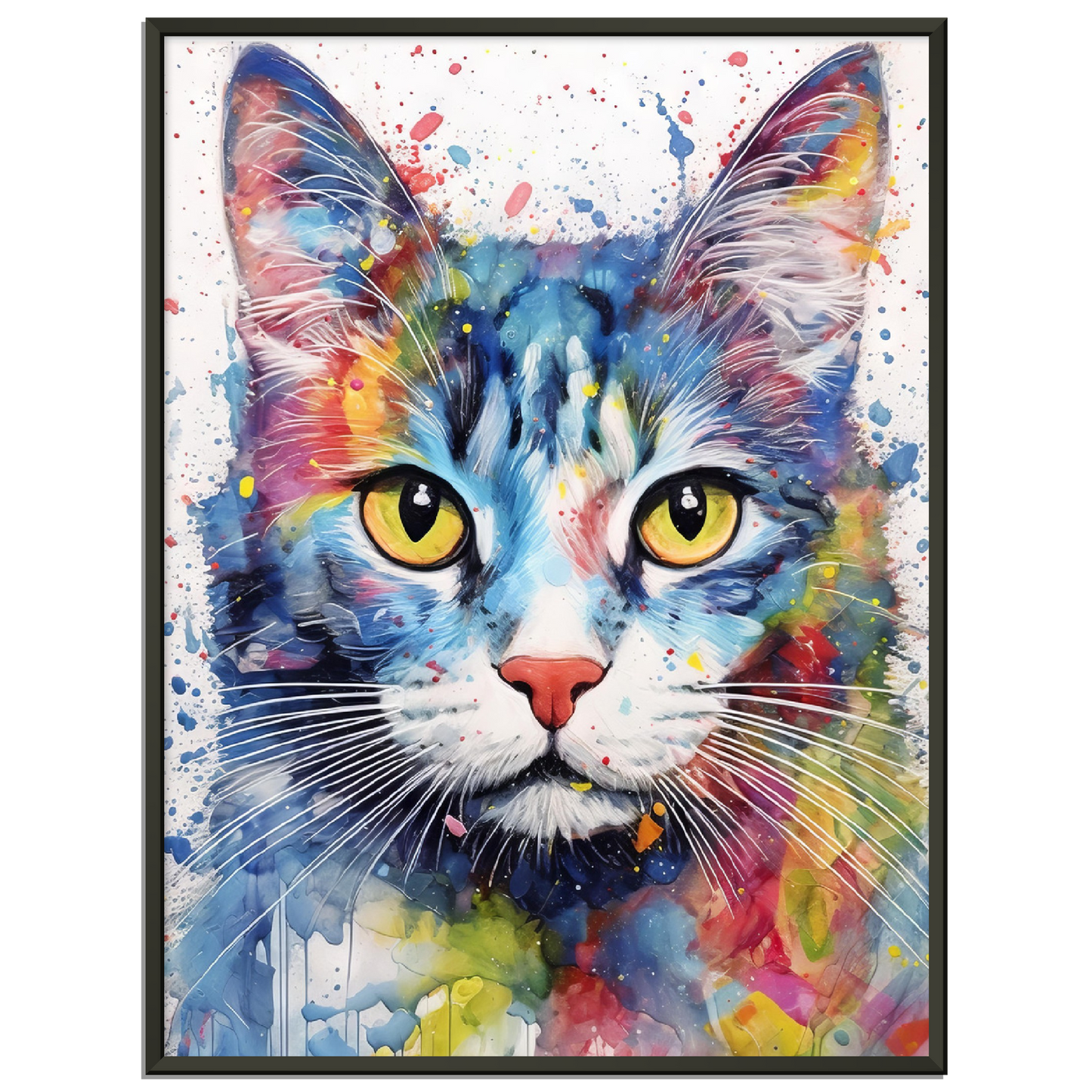 Domestic cat pop art (CAT05)