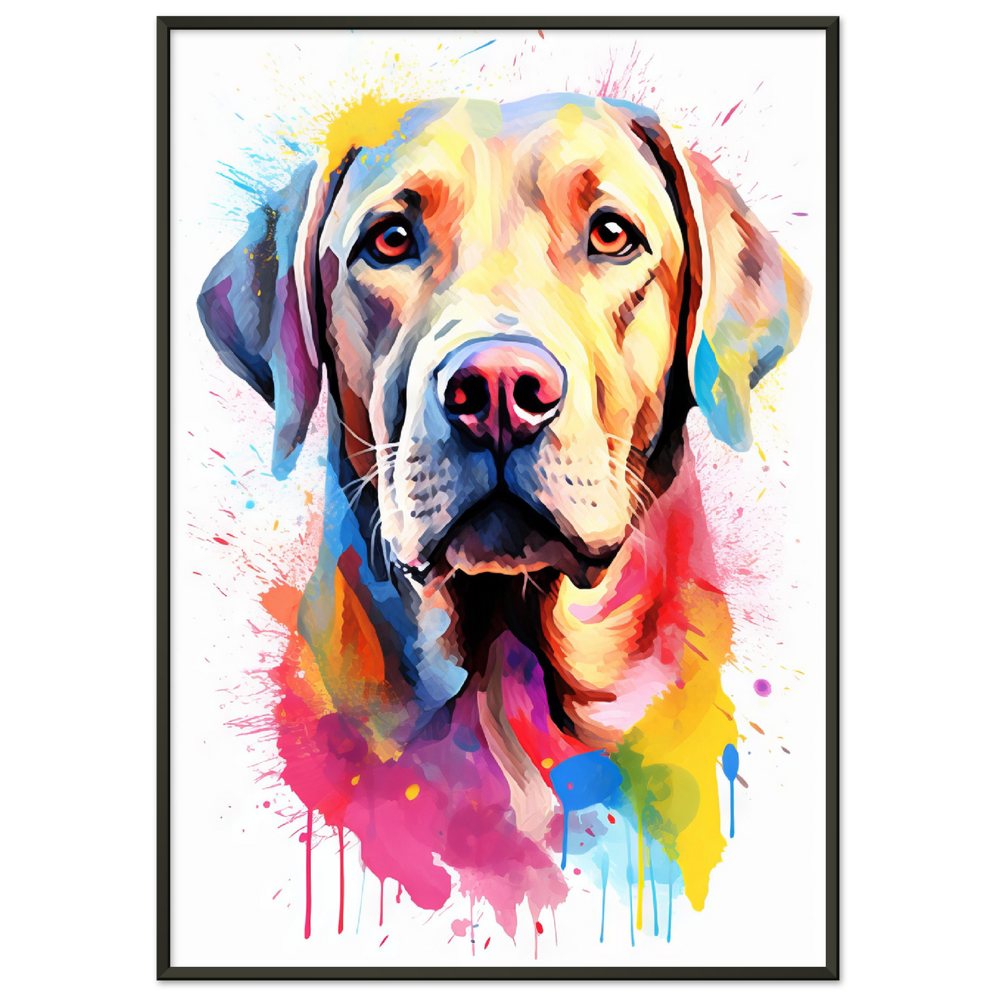 Labrador Hund Pop-Art (DOG08)