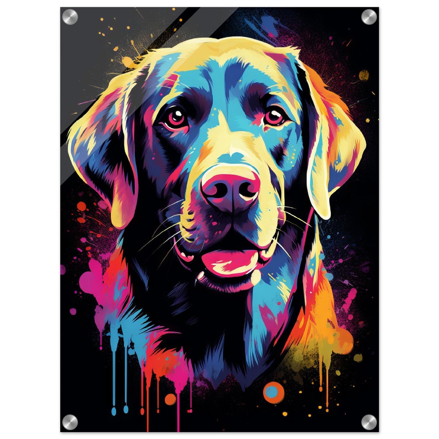 Labrador Hund Pop-Art (DOG01)
