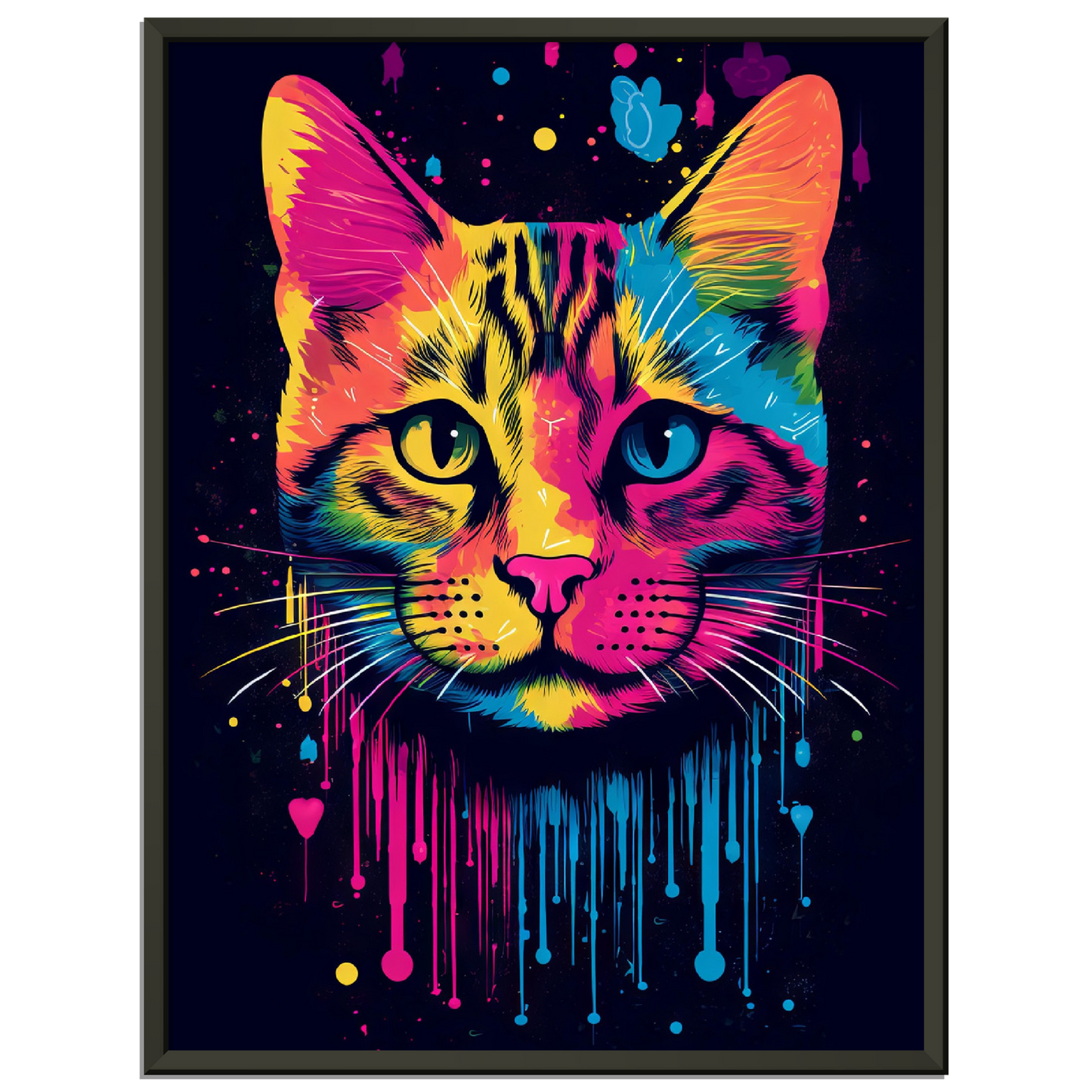 Katze (Hauskatze) Pop-Art (CAT01)