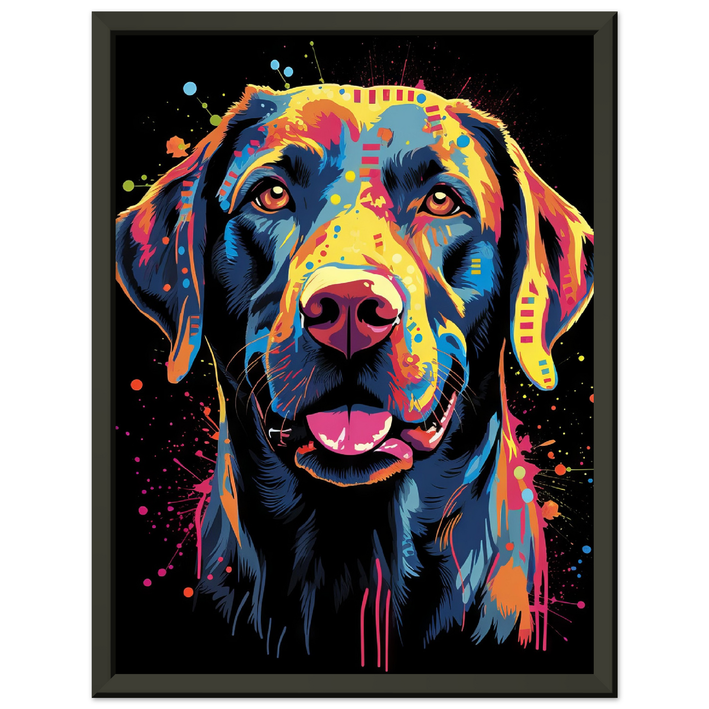Labrador Hund Pop-Art (DOG02)