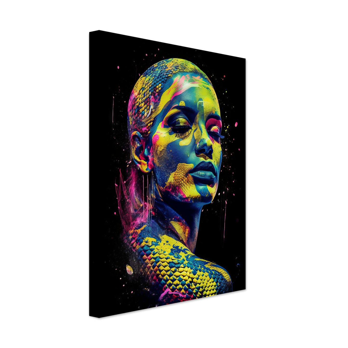 Woman shed snake pop art (POP40)