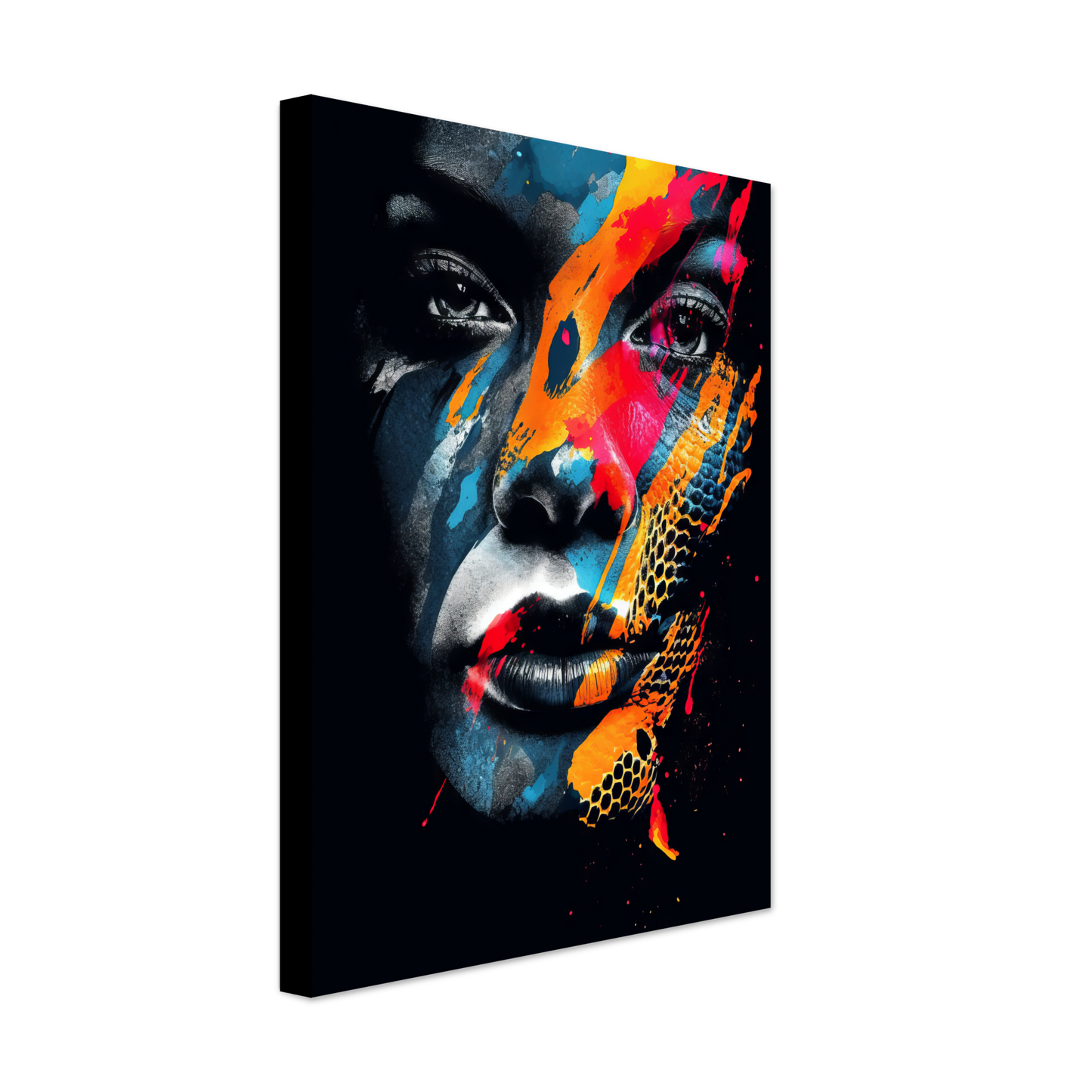 Woman shed snake pop art (POP39)