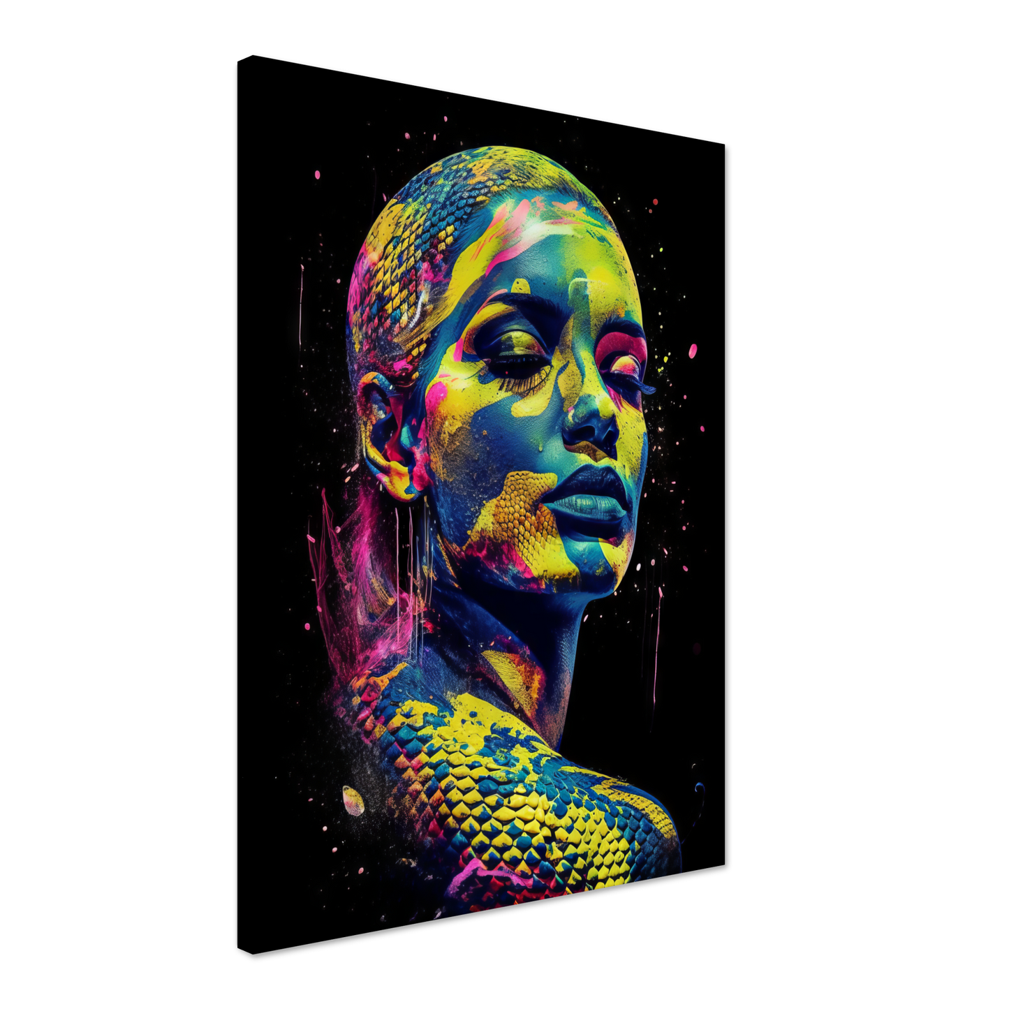 Woman shed snake pop art (POP40)