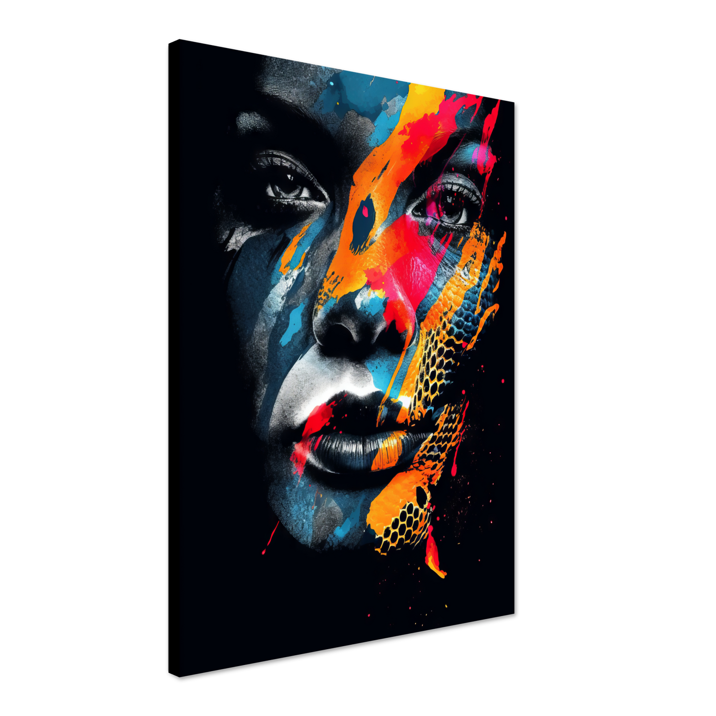Woman shed snake pop art (POP39)