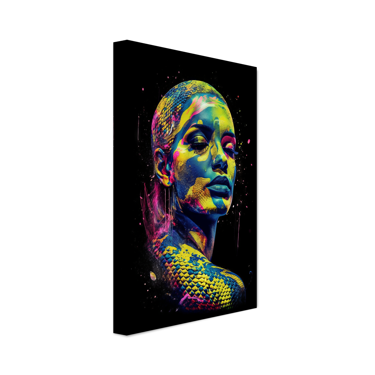 Woman shed snake pop art (POP40)