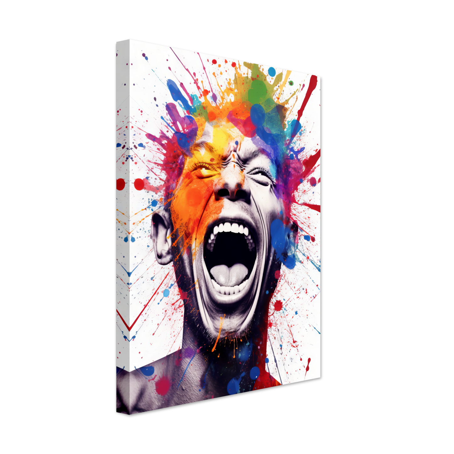 Mann schreit Pop-Art (POP42)