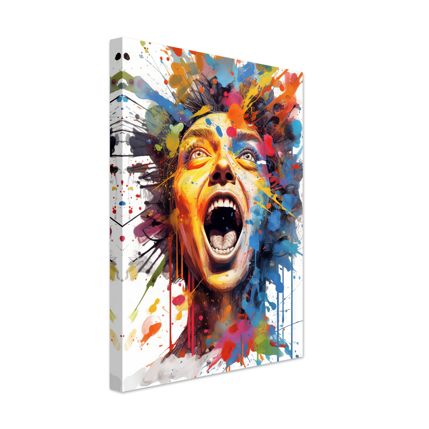 Woman screaming pop art (POP41)
