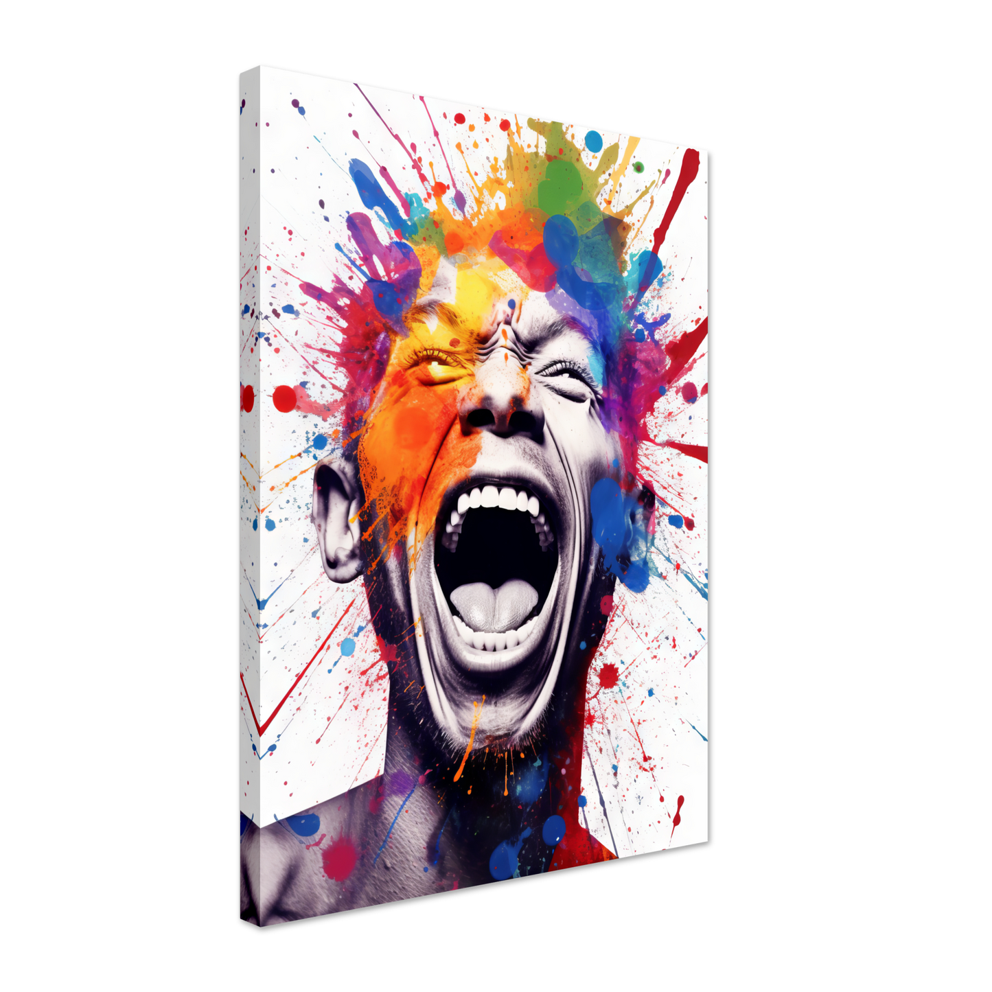 Mann schreit Pop-Art (POP42)