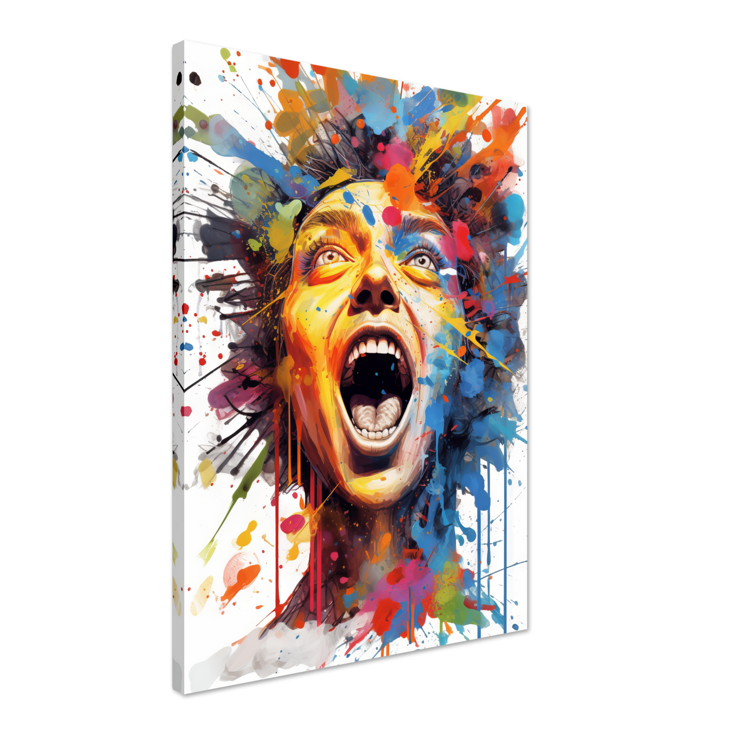 Woman screaming pop art (POP41)