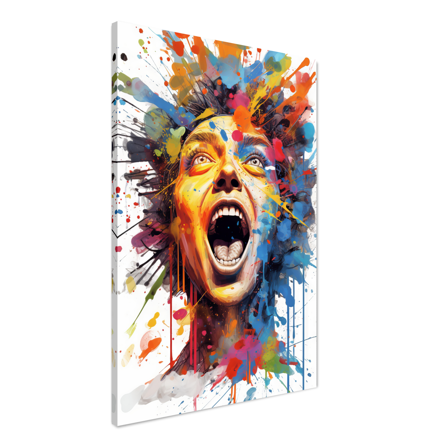 Woman screaming pop art (POP41)