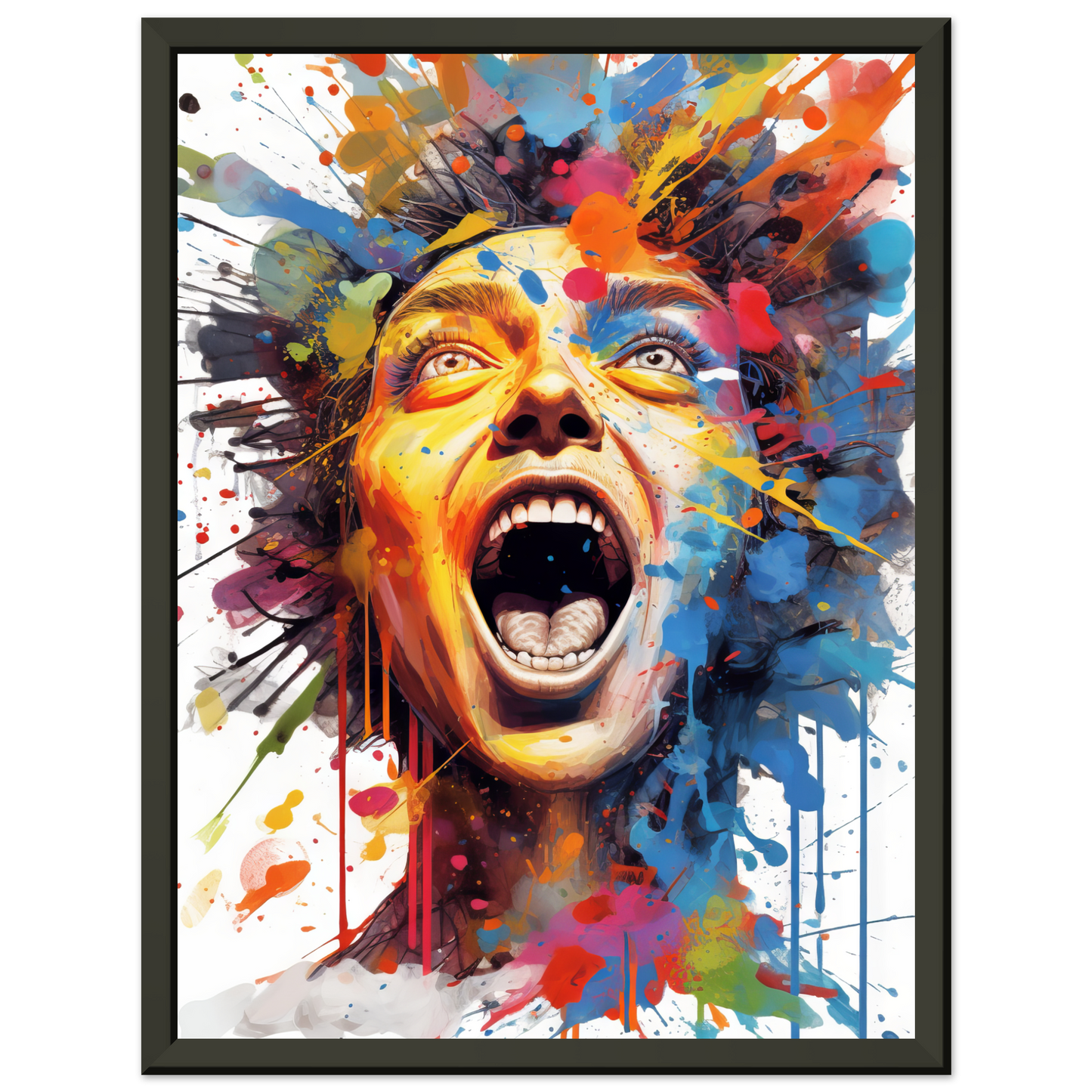 Woman screaming pop art (POP41)