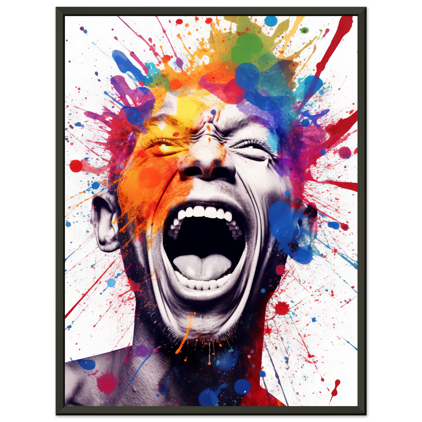 Mann schreit Pop-Art (POP42)