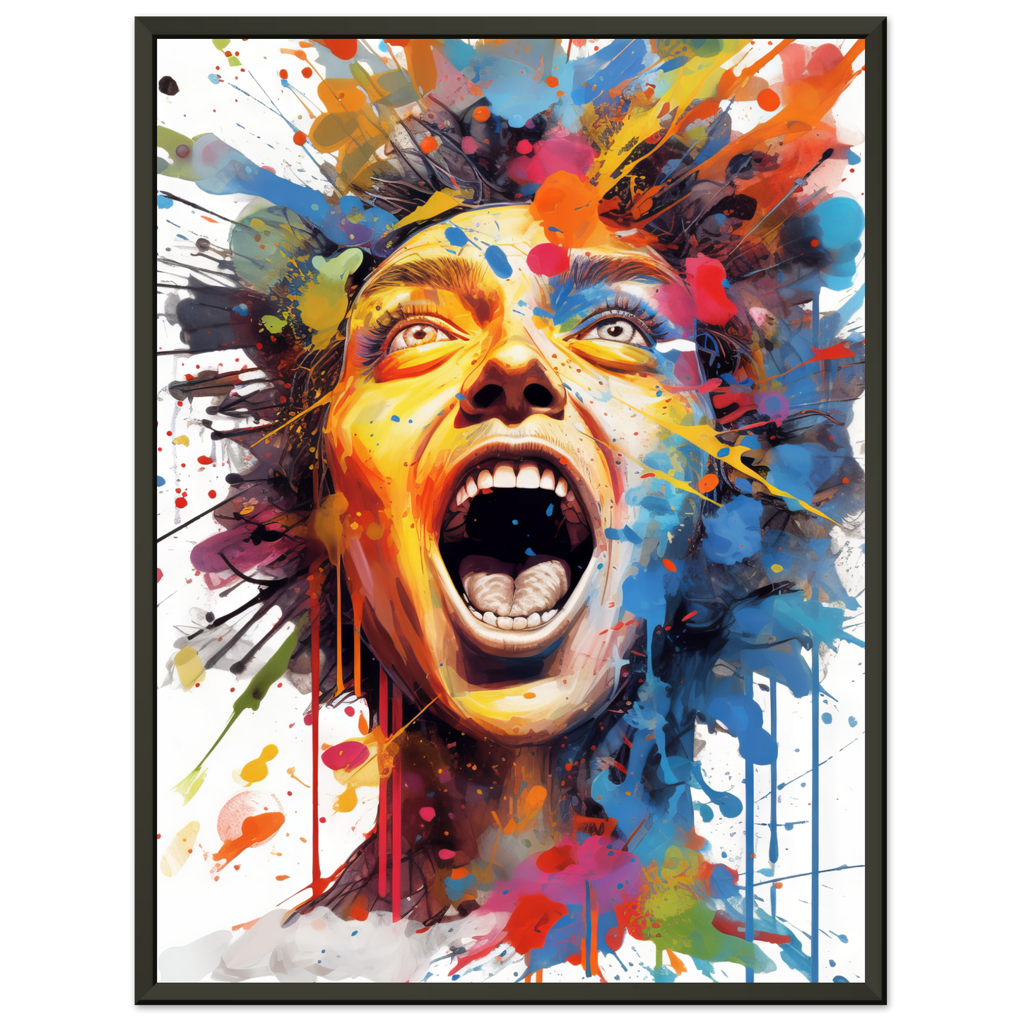Woman screaming pop art (POP41)
