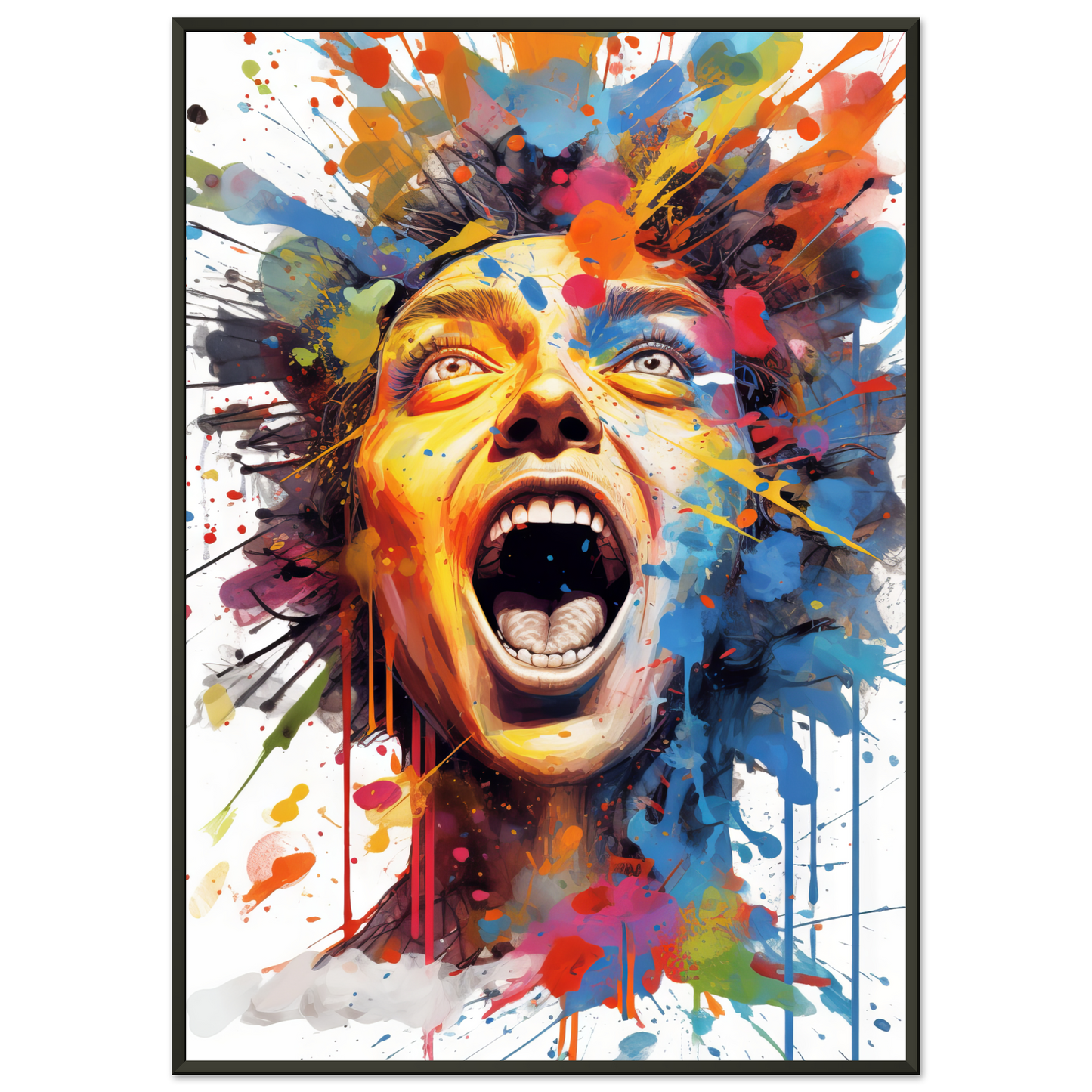 Woman screaming pop art (POP41)