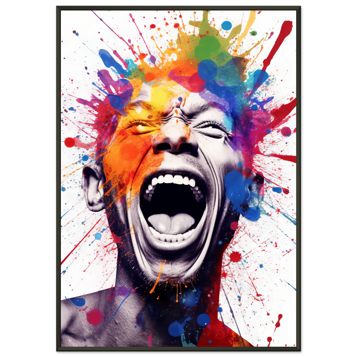 Mann schreit Pop-Art (POP42)