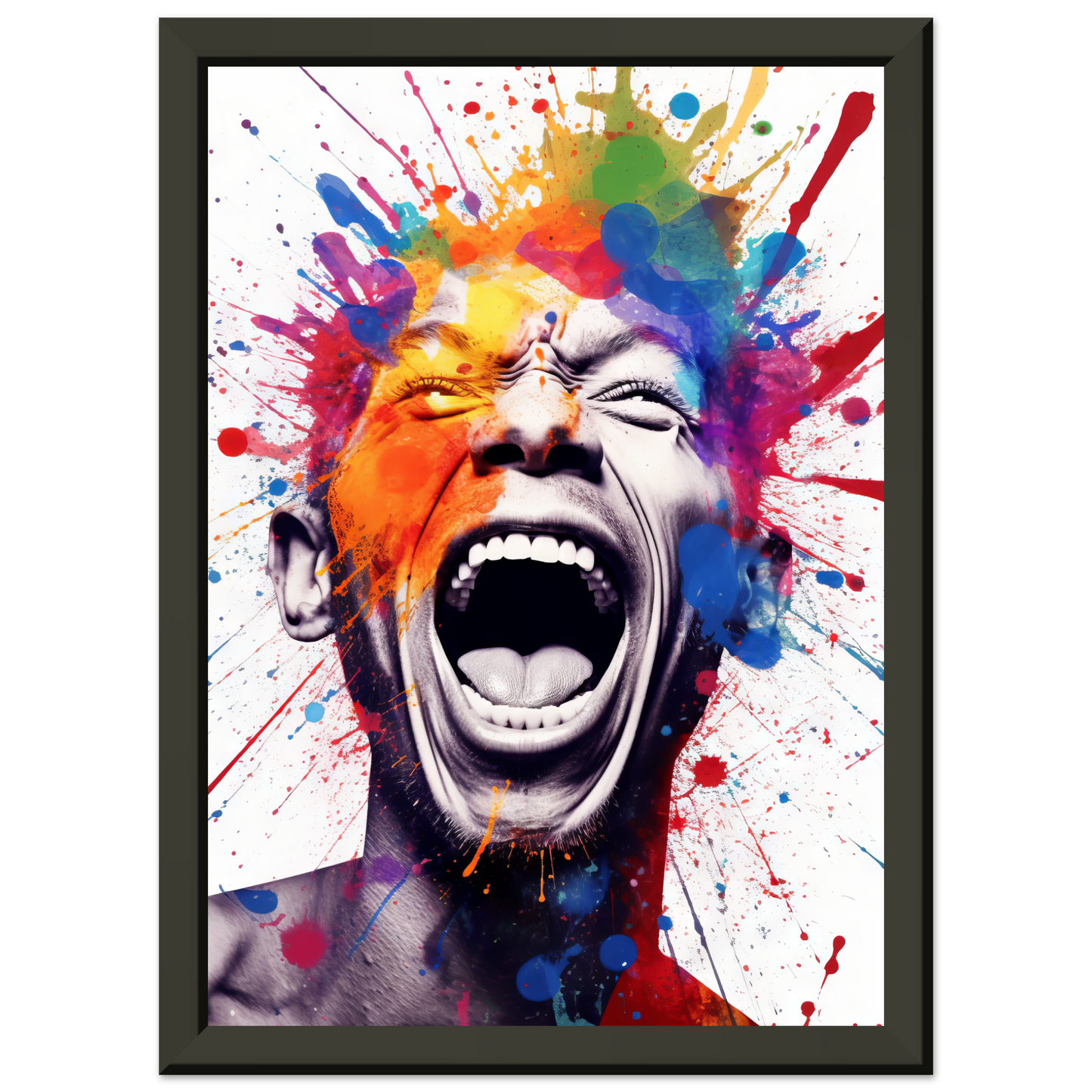 Mann schreit Pop-Art (POP42)