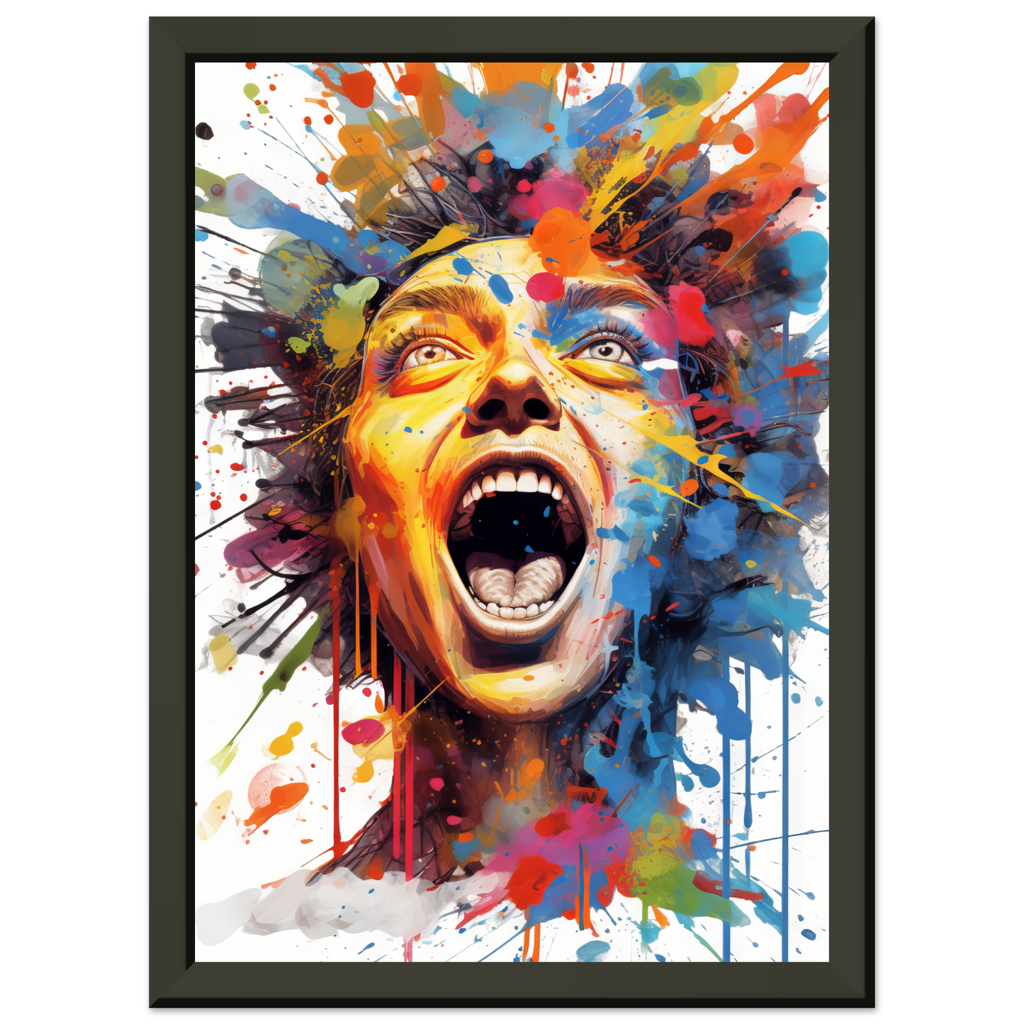 Woman screaming pop art (POP41)